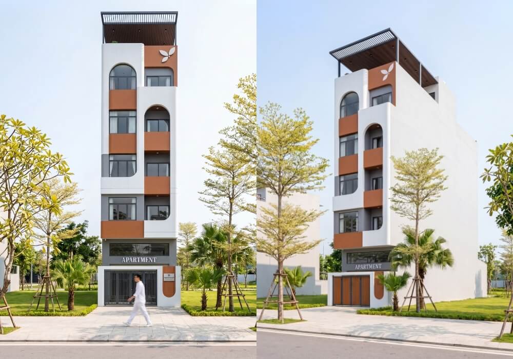 Mẫu căn hộ cho thuê đẹp 6 tầng hiện đại trẻ trung và khác biệt
